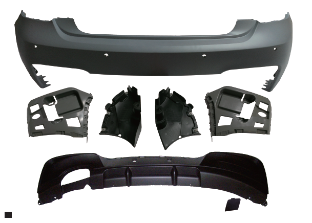 BMW 1 SERIES F20 M tech / M Performance REAR BUMPER ASS’Y W/ PDC W/ (00--) MUFFLER (PFM)